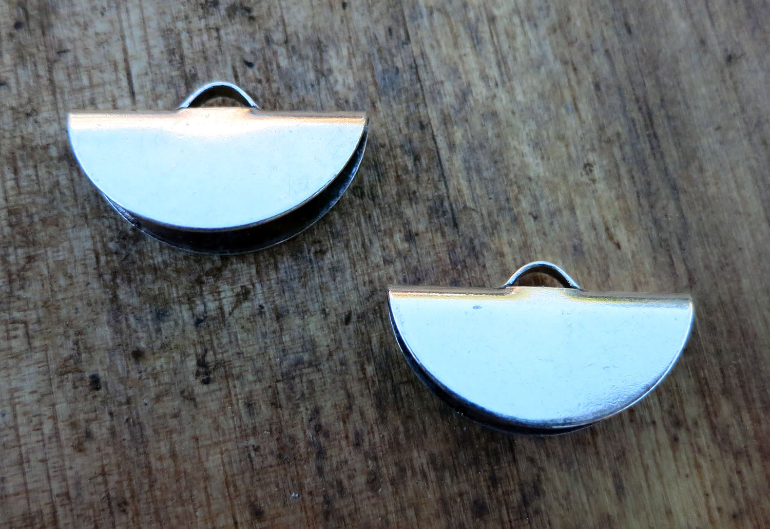 Ändfäste platta band Silverfärgad - Rund modell, 20 mm, 2-pack Grekisk Metall