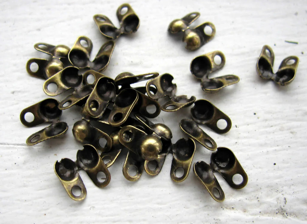 Kulkedjefäste Bronsfärgade 5x6mm - 20-pack Grekisk Metall