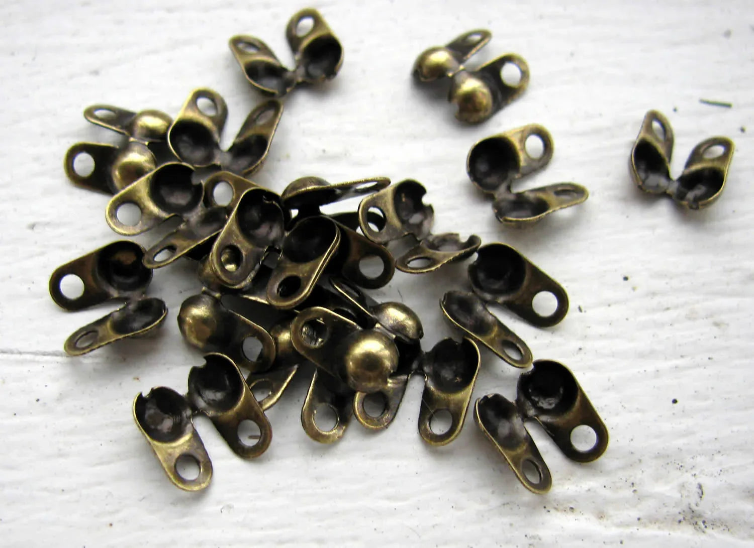 Kulkedjefäste Bronsfärgade 5x6mm - 20-pack Grekisk Metall