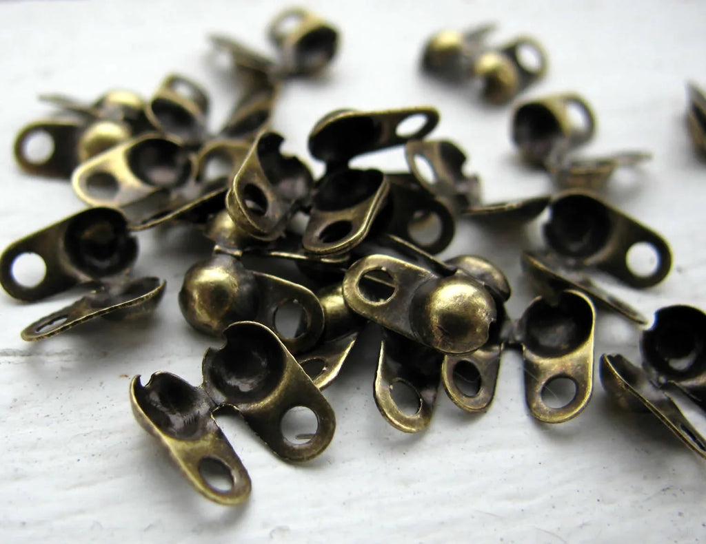 Kulkedjefäste Bronsfärgade 5x6mm - 20-pack Grekisk Metall