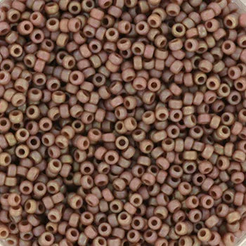 Miyuki Seed Beads - Opaque Glazed Frosted Rainbow Lavender 15/0, 10 gram Miyuki