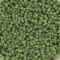 Miyuki Seed Beads - Opaque Glazed Frosted Pistachio 15/0, 10 gram Miyuki