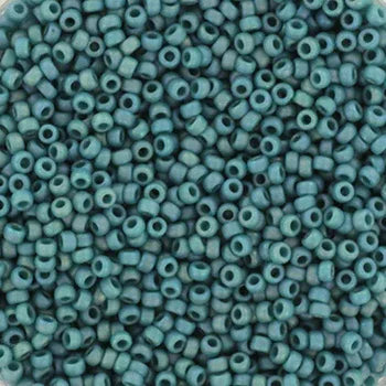 Miyuki Seed Beads - Opaque Glazed Rainbow Peacock 15/0, 10 gram Miyuki