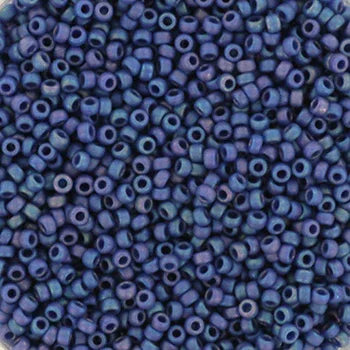 Miyuki Seed Beads - Opaque Glazed Rainbow Bayberry 15/0, 10 Gram Miyuki