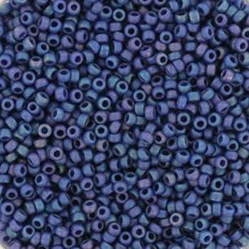 Miyuki Seed Beads - Opaque Glazed Rainbow Bayberry 15/0, 10 Gram Miyuki