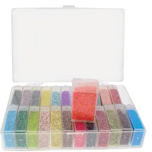 Pärlförvaring - Ask för flip top med 24 askar, 1 förpackning Beadsmith