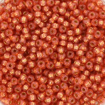 Miyuki Seed Beads - Duracoat Silverlined Dyed Rose Gold 11/0, 10 Gram Miyuki