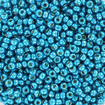 Miyuki Seed Beads - Duracoat Galvanized Capri Blue 11/0, 10 gram Miyuki
