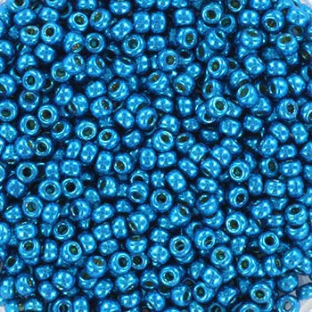 Miyuki Deed beads - Duracoat Galvanized Dark Capri Blue 11/0, 10 gram Miyuki