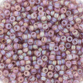 Miyuki Seed Beads - Transparent Matte AB Smoky Amethyst 11/0, 10 gram Miyuki