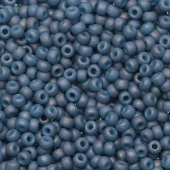 Miyuki Seed Beads - Opaque Matte Luster Light Denim 11/0, 10 gram Miyuki