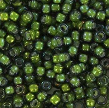 Miyuki Seed Beads - Fancy Lined Soft Chartreuse Green 8/0 Miyuki