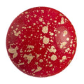 Cabochon par Puca® - Opaque Coral Red Splash 25 mm, 1 styck Les perles par Puca® - Paris