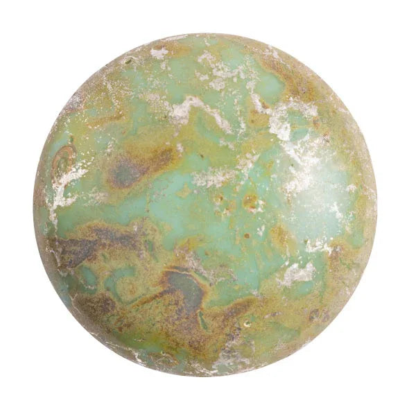 Cabochon par Puca® - Opaque Aqua New Picasso 18 mm, 1 styck Les perles par Puca® - Paris