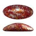 Athos® par Puca® - Opaque Coral Red Tweedy 20x10mm, 1 styck Les perles par Puca® - Paris
