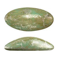 Athos® par Puca® - Opaque Light Green Turquoise New Picasso 20x10mm, 1 styck Les perles par Puca® - Paris