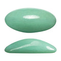 Athos® par Puca® - Opaque Light Green Turquoise Luster 20x10mm, 1 styck Les perles par Puca® - Paris