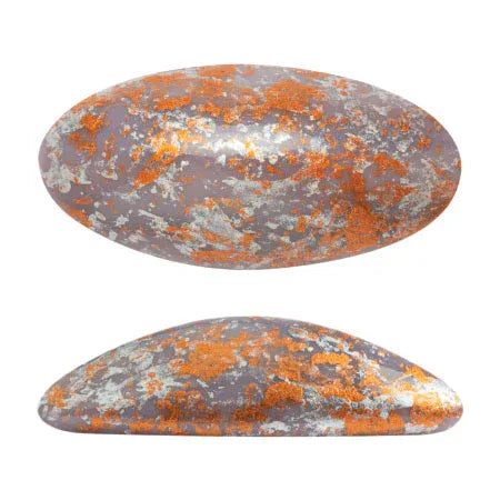 Athos® par Puca® - Opaque Amethyst Tweedy 20x10mm, 1 styck Les perles par Puca® - Paris