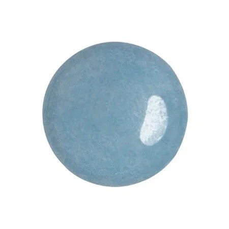 Cabochon par Puca® - Opaque Aqua Luster 18 mm, 1 styck Les perles par Puca® - Paris