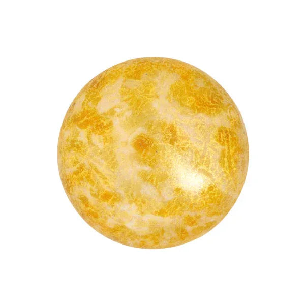 Cabochon par Puca® - Opaque Beige Spotted 18 mm, 1 styck Les perles par Puca® - Paris
