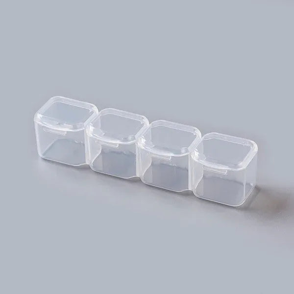 Pärlförvaring - Ask med 56 mindre fack, 1 förpackning Hilmas Pyssel