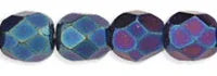 Tjeckiska Firepolish - Blue Iris 4 mm, 50-pack Hilmas Pyssel