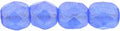 Tjeckiska Firepolish - Sueded Gold Sapphire 4 mm, 50-pack Hilmas Pyssel