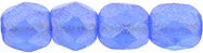 Tjeckiska Firepolish - Sueded Gold Sapphire 4 mm, 50-pack Hilmas Pyssel