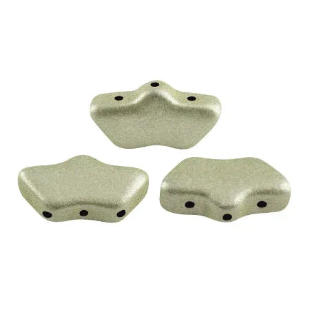 Delos® par Puca® - Metallic Matte Beige/Green, 10 gram Les perles par Puca® - Paris