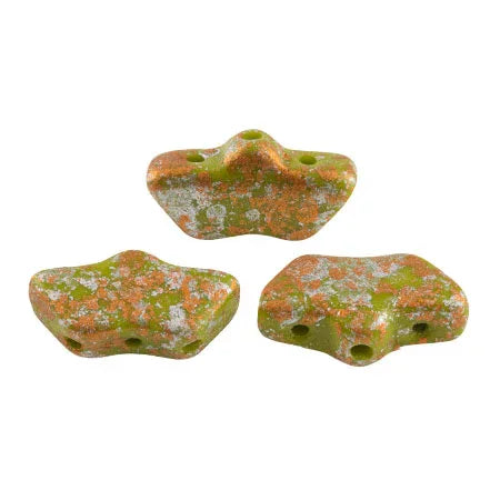 Delos® par Puca® - Opaque Green Tweedy, 10 gram Les perles par Puca® - Paris