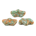 Delos® par Puca® - Opaque Green Turquoise Tweedy, 10 gram Les perles par Puca® - Paris