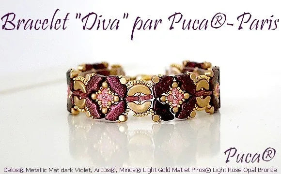 Mönster Armband - Diva Les perles par Puca® - Paris