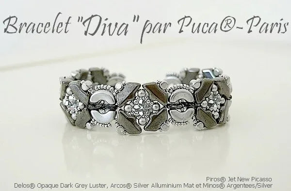 Mönster Armband - Diva Les perles par Puca® - Paris