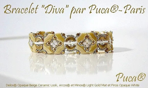 Mönster Armband - Diva Les perles par Puca® - Paris