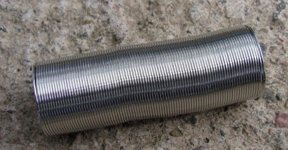 Memorywire Ring - Silverfärgad 0,6 mm, 300-500 Varv Grekisk Metall