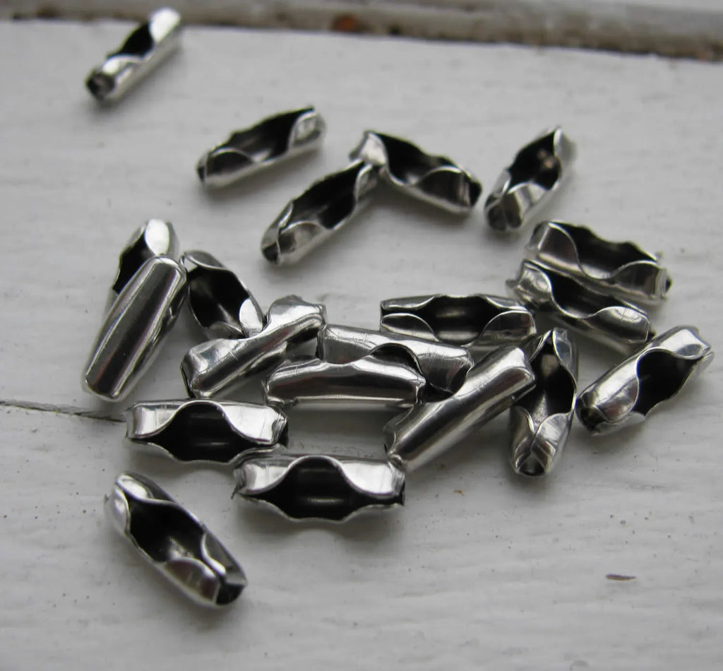 Lås till Kulkedja - Silverfärgad 3 mm, 20-pack Grekisk Metall