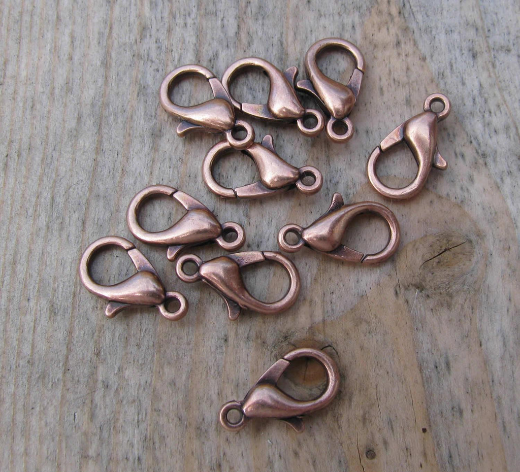 Klolås kopparfärgat - Kvalitetslås 12 mm 10-pack Grekisk Metall