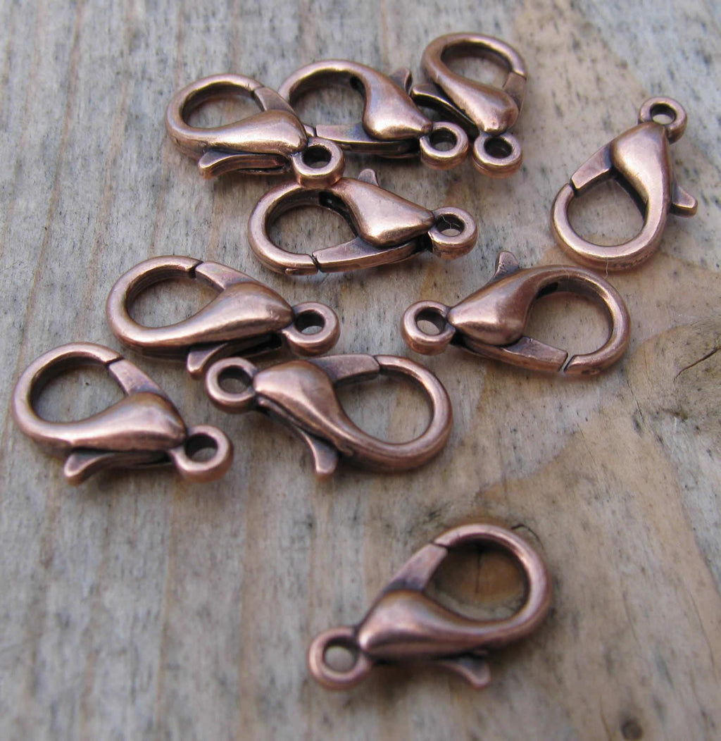 Klolås kopparfärgat - Kvalitetslås 12 mm 10-pack Grekisk Metall