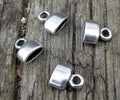 Fäste Silverfärgad - Innermått 6x2mm, 4-pack Grekisk Metall