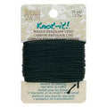 Knot-it Waxed Brazilian cord - Svart 13,7 m Beadsmith