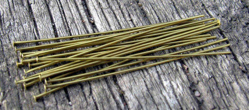Hattpinnar Bronsfärgade - 50mm, 20-pack Grekisk Metall