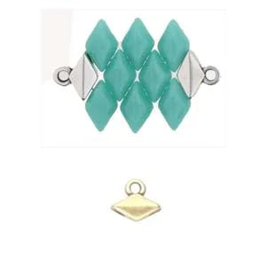 Cymbal Element - Komia Antique Brass Plated 2-pack Beadsmith