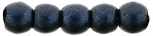 Tjeckiska Druk (Runda) - Metallic Suede DK Blue 2mm, 50-pack Hilmas Pyssel