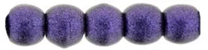 Tjeckiska Druk (Runda) - Metallic Suede Purple 2mm, 50-pack Hilmas Pyssel