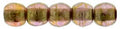 Tjeckiska Druk (Runda) - Luster Rose/Gold Topaz 2mm, 50-pack Hilmas Pyssel