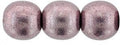 CzechMates Cabochon - Saturated Metallic Almost Mauve 7mm 2-håls, 10-pack CzechMates