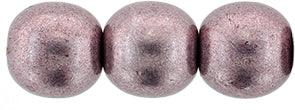 CzechMates Cabochon - Saturated Metallic Almost Mauve 7mm 2-håls, 10-pack CzechMates
