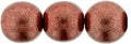 CzechMates Cabochon - Saturated Metallic Geradine 7mm 2-håls, 10-pack CzechMates