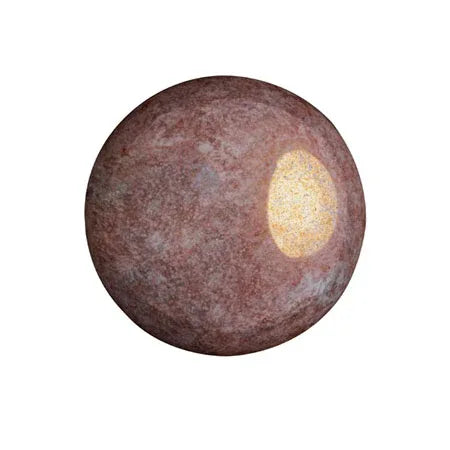 Cabochon par Puca® - Opaque Mix Violet/Gold Ceramic Look 18 mm, 1 styck Les perles par Puca® - Paris
