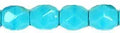Tjeckiska Firepolish - Blue Turquoise 4 mm, 50-pack Hilmas Pyssel